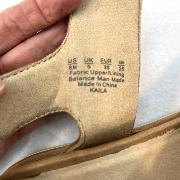 Soul Naturalizer Kaila tan wedge sandal womens sz 8 - Picture 8 of 8